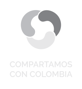CCC | Logo vertical gris sobre negro